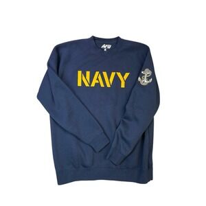 Mens XL United States NAVY Crewneck Pullover Sweatshirt Armed Forces Gear